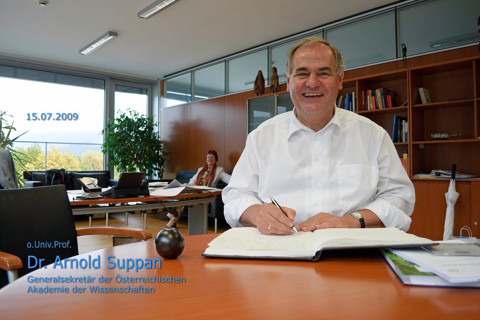 Besuch VP o.Univ.Prof. Dr. Sigrid Jalkotzy-Deger GS o.Univ.Prof. Dr. Arnold Suppan