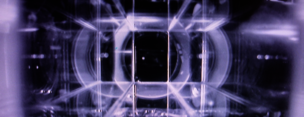 An artistic look into a vacuum chamber