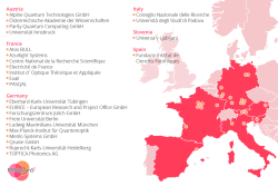 PASQuanS2 Partner A map of Europe with the locations of all PASQuanS2 partners